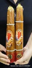 2 Jerusalem Bee Wax Candles 33 Blessed at Holy Sepulchre Church picture