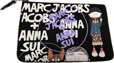 Marc Jacobs x Anna Sui Collaboration Clutch Pouch Black Multi Limited Japan picture