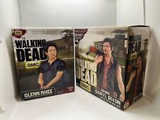 The Walking Dead Daryl Dixon Mini Bust #0178/4500 / Glenn Rhee Mini Bust 663/700 picture
