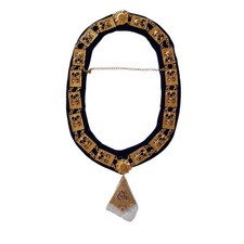 Vintage Blackington BPOE Elks Lodge 1419 Exalted Ruler Collar Jewel Medal picture