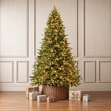Holiday Living 7.5-ft New Kensington Pine Pre-lit Artificial Christmas Tree picture