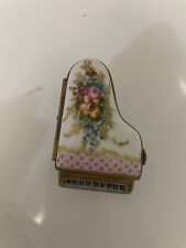 Limoge Porcelain Grand Piano Trinket Hinged Box France Marquee Depose picture