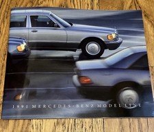 1991 Mercedes Benz Model Line Deluxe Sales Brochure Vintage Booklet Catalog picture
