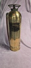 Brass Badger's Fire Extingusher to Play Turn Bottom Up Cool Lable Fire Dept picture