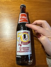 VINTAGE WASHINGTON REDSKINS Coca Cola Bottle 