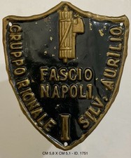 NAPOLI I° GRUPPO RIONALE SILVIO AURILIO SCUDETTO DA BRACCIO PARTITO DI GOVERNO picture