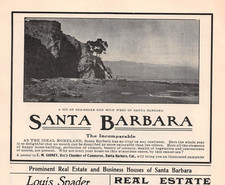 antique 1905 ads SANTA BARBARA CA The Incomparable + Local Business Ads picture