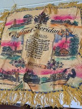Vintage Fort Sheridan, Illinois Souvenir Pillowcase with Graphics 20x19 US Army picture
