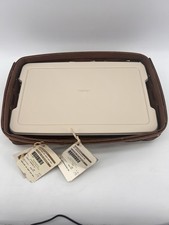 Longaberger 2013 Artisan Small Serving Basket Set W/ Medium Entertaining Liner picture