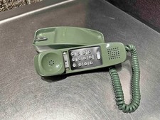 NOS ITT Trendline Push-Button Desk Phone | Moss Green | Vintage September 1979 picture
