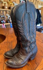 Size 6 HANDMADE COWBOY BOOTS BY Wayne Wilson Of TX  Men's Western Cowboy USA picture