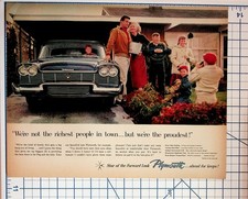 1958 Plymouth Car Magazine Ad Classic Family Scene Forward Look Era Vintage picture