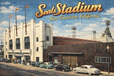 SEALS STADIUM SAN FRANCISCO, California MODERN Postcard Baseball D558 picture
