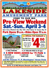 Vintage Lakeside Amusement Park Ad Magnet –  Salem, Virginia picture