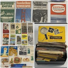 Vintage Americana Ephemera Lot Natl Parks Road Trip Oil & Gas Maps Plus 40s–60s picture