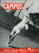 Nebraska History-Wesleyan University Bulletin, March 1938-Campus Magazine picture