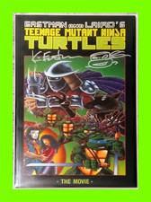 EASTMAN and LAIRD’S Teenage Mutant Ninja Turtles The Movie 1990 TPB **Signed** picture