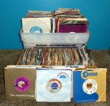55 Pound Lot of 7 inch 45rpm Records 1960's & Up picture