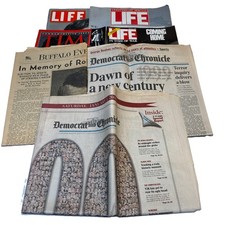 Vintage Memorabilia Lot 1968 RFK 1999 JFK Jr TIME 1991 Gulf War LIFE Newspapers picture