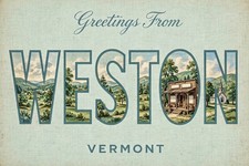 Greetings From Weston VERMONT 4x6 Modern Postcard E959 picture