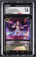 2025 Disney Lorcana Belle Accomplished Mystic 41/P3 EN 9 Quest Promo GEM Cgc 10 picture