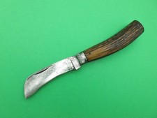 Antique George Wostenholm IXL Stag Hawkbill Folding Pocket Knife Sheffield picture