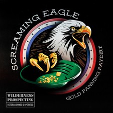 SCREAMING EAGLE 190 gram. GOLD PANNING PAYDIRT,  the better gold panning paydirt picture