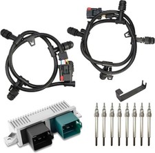 Powerstroke Glow Plug Connector Harness Kit with 8 Glow Plugs and GPCM picture