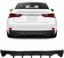 Rear Bumper Diffuser Compatible with 2014-2016 Lexus IS250 IS350 IS200T 4-Door O picture