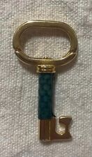 vtg 1970s snakeskin leather key keychain charm italy mod dep picture
