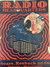 Vintage 1924 Sears Roebuck Radio Headquarters Catalog WLS Chicago Station Rare picture