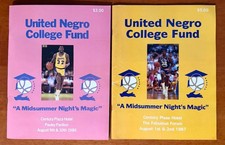 1986 & 1987 Magic Johnson’s Midsummer Night’s Magic UNCF Program VINTAGE picture
