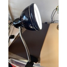 Black Clip-On Desk Lamp Metal adjustable neck picture