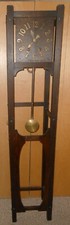 VINTAGE Mission Arts & Crafts Oak  Grandfather Clock picture