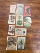 10 Antique Victorian Trade Cards & Postcards Lot PA Creamery Fertilizer Machine picture