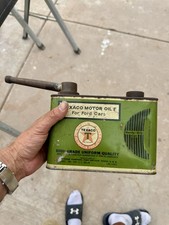 Vintage Texaco Motor Oil 1/2 Gallon Medium Oil Can , w/ Handy Grip Swing Spout picture