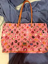 Dooney & Bourke Disney Dogs Large Pink & Brown Shoulder Tote Bag picture