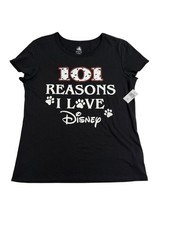 NEW Disney Parks 101 Reasons I Love Disney T-shirt Women’s Medium MD Dalmatians picture