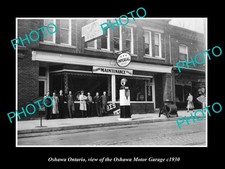 Oshawa Ontario The Oshawa Motor Garage c1930 Large Historic Old Photo picture