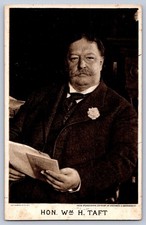 Patriotic Postcard c1910 Hon. Wm H. Taft Sepia Campaign Series picture