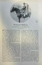 1914 National Defense by Lindley Garrison Secretary of War illustrated picture