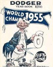 1956 BROOKLYN DODGERS YEARBOOK COVER PHOTO (212-w ) picture