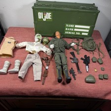 Vintage GI Joe Footlocker Lot with 12