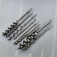 Lot Of 9 Auger Brace Drill Bits picture