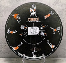 Vintage Timken Roller Bearing Company Sports Award Glass Plate Canton Ohio picture