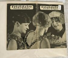 1927 Frigidaire Frozen Delights Recipe Book VINTAGE picture