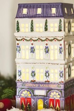 Anthropologie Ceramic Holiday House Department Store Townhouse Village Home NEW picture