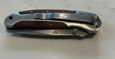 Winchester 3.0 Wood Handle Folding Pocket Knife , Pocket Clip picture