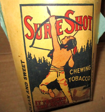 SURE SHOT INDIAN WARRIOR Clean & Sweet Chewing Tobacco Bag - BOW & ARROW PACKAGE picture