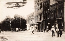 Street View Milan MI Michigan 1912 RPPC Photo Postcard COPY picture